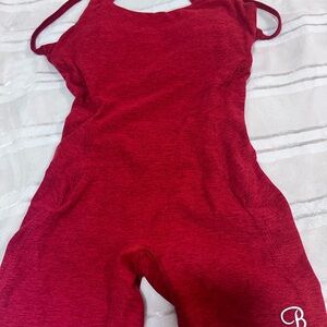 Bombshell Sportswear Red Jumpsuit